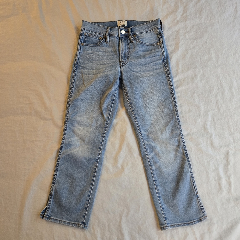 JCrew Vintage Straight Wash sz 24P - medium vintage wash, cropped, 90s